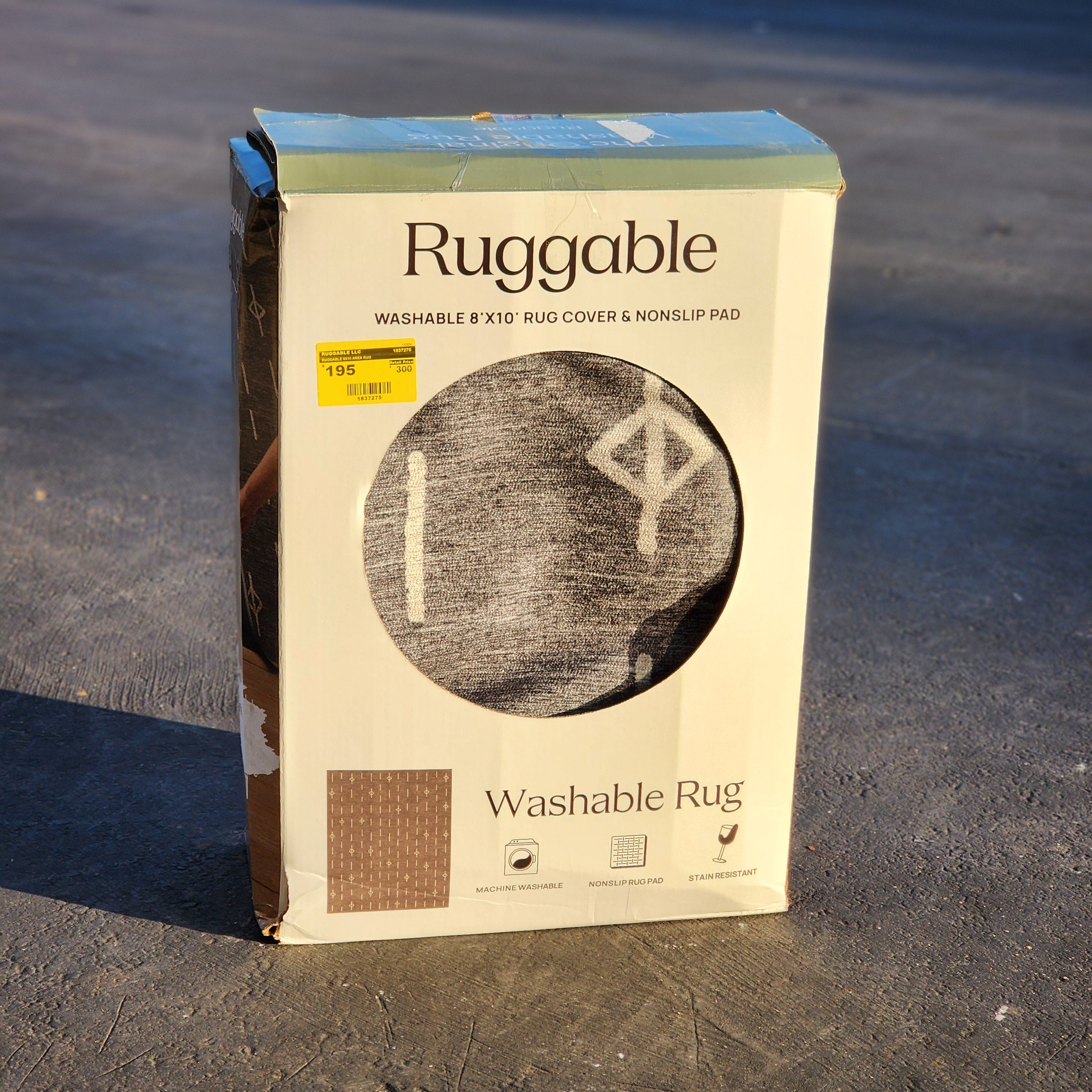 RUGGABLE 8X10 AREA RUG RUGGABLE 8X10 AREA RUG
